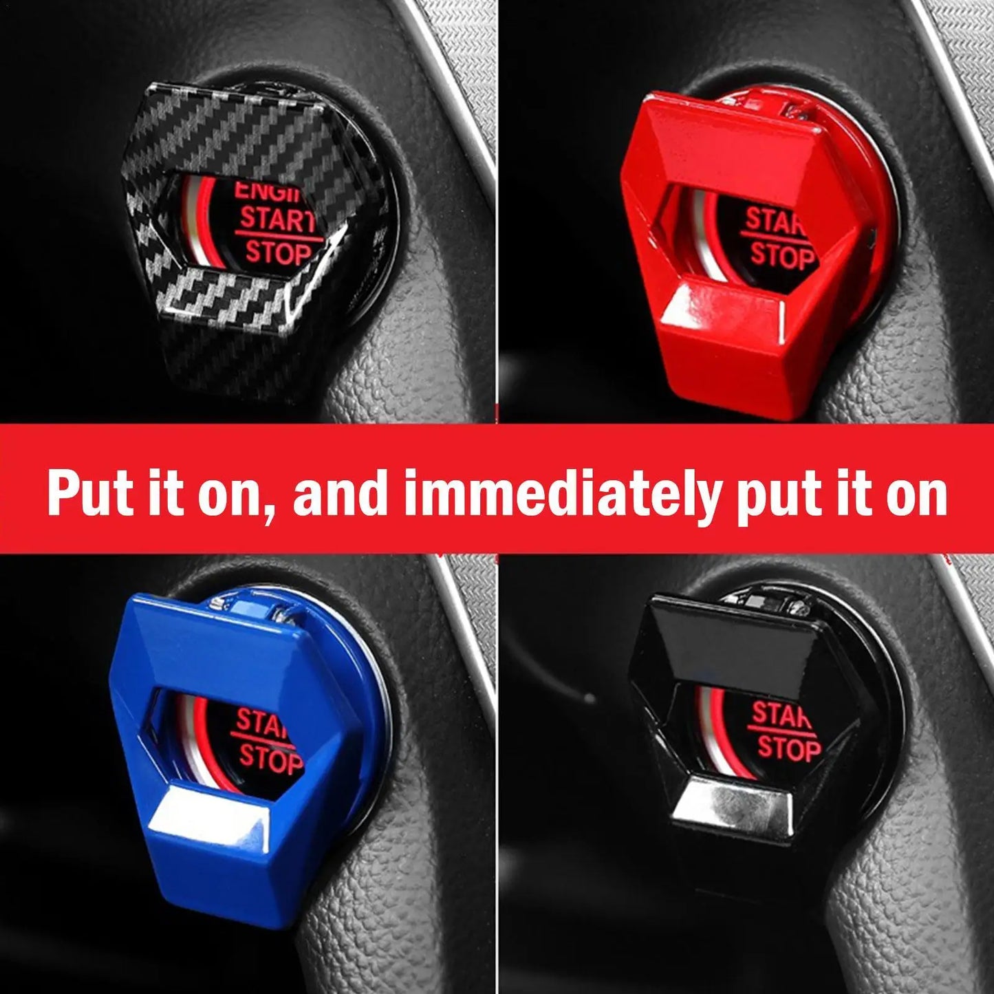 Car Engine Start Stop Switch Button Cover Ignition Antiscratch Protection Decorative Car Auto Accessories Interior CarStyling