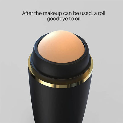 Face Oil Absorbing Roller Natural Volcanic Stone Massage Body Stick Makeup Face Skin Care Tool Facial Pores Cleaning Oil Roller